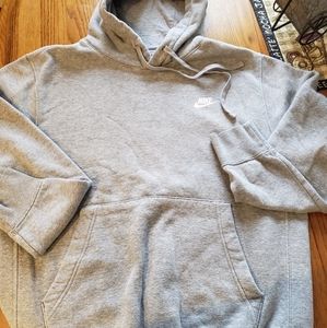 Nike Men's Hooded Sweatshirt Size S Heather Grey